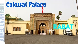 The Colossal Royal Palace Where Morocco King Lives In Rabat [upl. by Yendys]