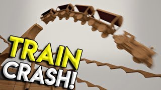 HUGE TRAIN JUMPS CRASHES amp STUNTS  Tracks The Train Set Game Gameplay  Winter Update [upl. by Eirojram]