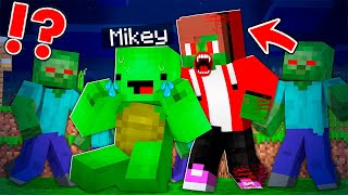 How Mikey amp JJ Survived in Zombie Apocalypse and Turned into Zombie Survival in Minecraft [upl. by Brenk]