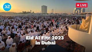 Eid Al Fitr 2023 Prayers in Dubai  Namaz at Al Mankhool Eidgah [upl. by Ely]