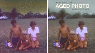 How to Fix an Aged Photo in Photoshop [upl. by Yatnuhs]