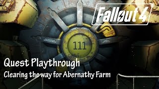 Fallout 4 PS4  QUEST  Clearing the Way for Abernathy Farm [upl. by Alic]