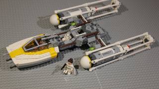 LEGO Star Wars Gold Leaders YWing Starfighter Review 9495 [upl. by Highams]