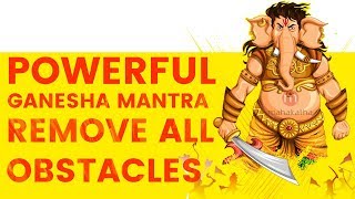 POWERFUL GANESHA MANTRA TO REMOVE OBSTACLES 2024  Pranamya Shirasa Devam Gauri Putram Vinayakam [upl. by Isdnyl]