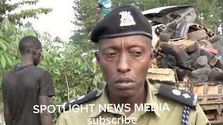 Police ye Hoima eri kumuyiggo gwa mubbi wa mabaati ge Kisaawe [upl. by Imef]