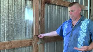 An easy way to secure a sliding barn door [upl. by Tnarb]