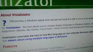 Change Windows Language Display  Vistalizator [upl. by Veneaux]