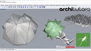 stellated forms in grasshopper  mesh stellation  architutors [upl. by Anyr]