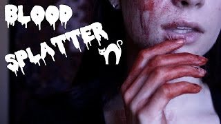 BLOOD SPLATTER  Simple Makeup Tutorial [upl. by Lazaro924]