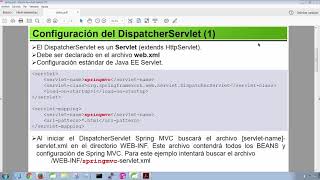 Spring Framework  Spring MVC Tutorial 9Configuración del DispatcherServlet [upl. by Danieu]