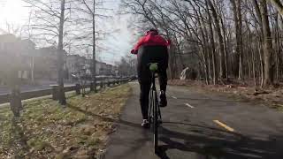 best winter training for road cyclists imo easy gear fixie ride [upl. by Nairadal]