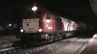 Trenes en Villarrobledo 4ª parte quotTrabajos mercantes y una 252 especial 252070 GrandesLineasquot [upl. by Ecnadnac]