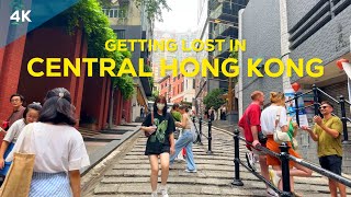 Getting Lost in CENTRAL HONG KONG 4K [upl. by Irving]