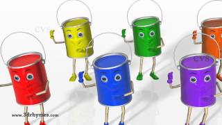 Color Songs  3D Animation Learning Colors Nursery Rhymes for children [upl. by Llenal674]