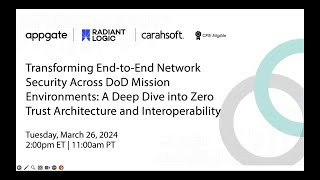 Radiant Logic amp Appgate Transforming EndtoEnd Network Security [upl. by Corette]