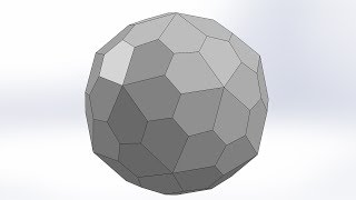 How to make Pentagonal Hexecontahedron by SolidWorks  3D CAD [upl. by Gusti693]