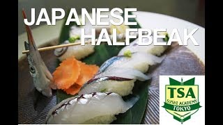 How to make sushi Japanese Halfbeak│Tokyo sushi academy（東京すしアカデミー） [upl. by Icyaj]