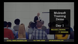 MuleSoft Training Demo Day 1  MuleSoft Training for Beginners  MuleSoft Online Training [upl. by Squires]