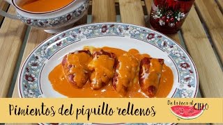 Pimientos del piquillo rellenos  Receta de Navidad [upl. by Aihsekyw]