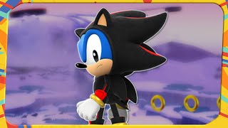 Sonic Superstars  Frozen Base Zone Shadow Sonic gameplay [upl. by Eiryk]