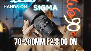 Trên Tay Sigma 70200mm F28 DG DN OS cho Sony Emount  Chống Rung KHỦNG [upl. by Pleione]