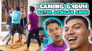 PRANK ANIQ  RISS G4DUH DENGAN LAMING  SULONG GER4M [upl. by Kauppi]