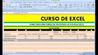 Ficha Controle Estoque Inventário mercadoria Criar levantamento PLANILHA EXCEL Coletor dados [upl. by Adnawahs117]