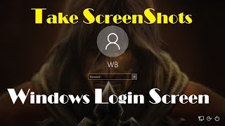 Take Screenshot of Windows 10 Login Screen  How to Take Screenshots Of Windows 10 Login Screen [upl. by Jaf]