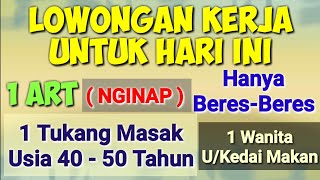 3 Loker Terbaru lll lowongan kerja hari ini [upl. by Griffith]