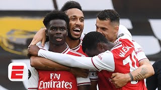 Wolverhampton Wanderers vs Arsenal recap Saka shines as Wolves disappoint  ESPN FC [upl. by Aryahay97]