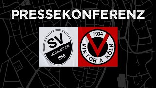 🔴 RELIVE Pressekonferenz nach dem Spiel SV Sandhausen  FC Viktoria Köln [upl. by Pejsach819]