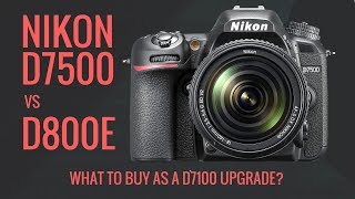 Nikon D800E vs Nikon D7500 as a Nikon D7100 Upgrade What to Buy [upl. by Brigg]