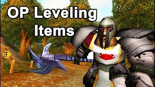 Classic WoW Top 10 Overpowered Leveling Items [upl. by Ylas]