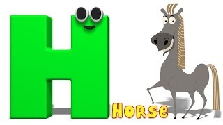 Phonics Letter H  Alphabet Rhymes For Toddlers  ABC Songs For Babies by Kids Tv [upl. by Allene350]