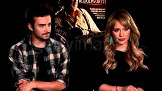 Hilary Duff and Reece Thompson Bloodworth Interview [upl. by Ennovaj]