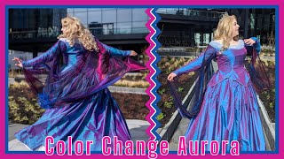 I Made a ColorShifting Princess Aurora Dress [upl. by Annas]