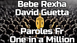 bebe rexha one in a Million David Guetta parole en français abonne toi 😊👍👍 [upl. by Attelrahs]