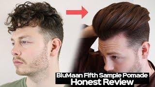 BluMaan Fifth Sample Styling Mask Pomade HONEST Review  Mens Slick Back Tutorial 2023 [upl. by Helbona364]