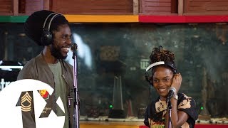 Chronixx amp Koffee  Real Rock Riddim  1Xtra in Jamaica [upl. by Ahsikad]