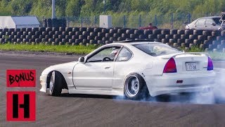 RWD Honda Prelude Turbo Drift Machine [upl. by Venezia21]