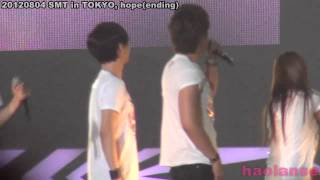 120804 SMTown in Tokyo  Hope Ending [upl. by Einafats745]