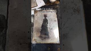 IT WORKED More Faux tintypes Tutorial up soon mixedmediaartist tintype artjournal diycraft [upl. by Vasilis]