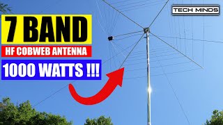 7 BAND HF COBWEB ANTENNA  1 KILOWATT RATING [upl. by Barthol]