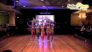 LDA Pro Samba Team Latin Open Soloist  Australian Salsa Open 2013 [upl. by Redman790]