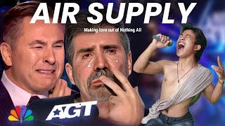 Golden Buzzer  Simon Cowell cried when he heard the song Air Supply with an extraordinary voice [upl. by Bollen951]