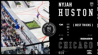 Nyjah Huston SLS Chicago 2023  Best Tricks [upl. by Serrell]