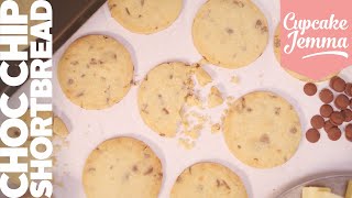 Chocolate Chip Shortbread Recipe  Simple Quick Mindful amp Delicious  Cupcake Jemma [upl. by Tija]