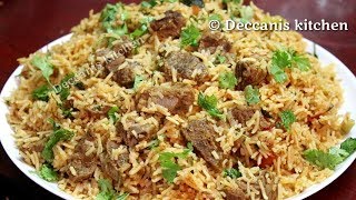 Hyderabadi famous Tahari recipeGosht ki TahariMutton Tahari recipe [upl. by Ainirtac]