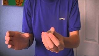 How to make a coin DISAPPEAR in your hand And REAPPEAR Easy tutorial NO GIMMICK [upl. by Angelina]