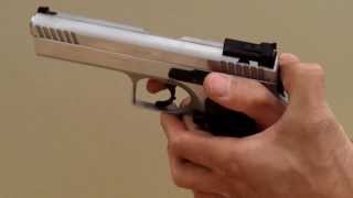 Decocking DoubleSingle Action Semi Auto Pistol  Safer Method [upl. by Eelyme]